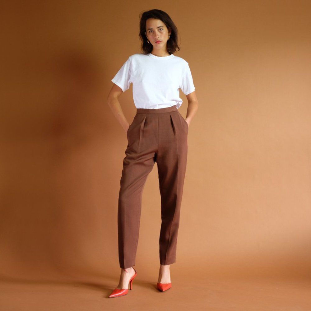 classic high-waist wool trousers by RALPH LAUREN - Picture 2 of 9